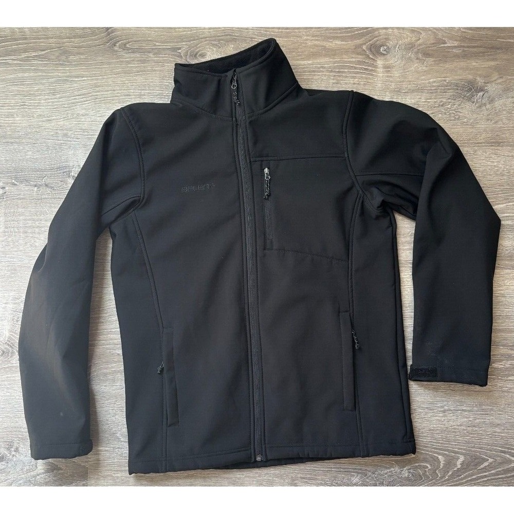 Baleaf Womens Black Softshell Fleece Lined Full Zipā Jacket Small Outdoor Active